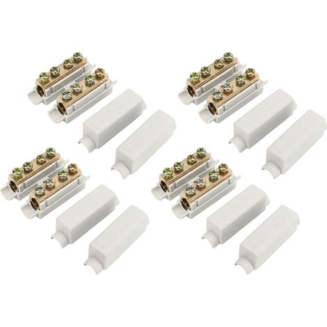 Bornier, 4pcs Splice Bornier 1000V 100A 2.5‑16mm² 2 en 2 Sorties Haute Puissance ZK 1116 Connecteur de Fil, Faible Résistance pour Câblage de Plafond, Câblage de Commutateur, Câblage de (1/5)