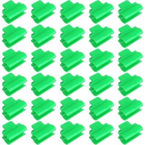 Plastic Greenhouse Clips, 30 Pieces Garden Greenhouse Clamp Greenhouse Film Clamps Fasteners Clamping Clips for Plants, Netting, Tunnel, Shade Frame (1/4)