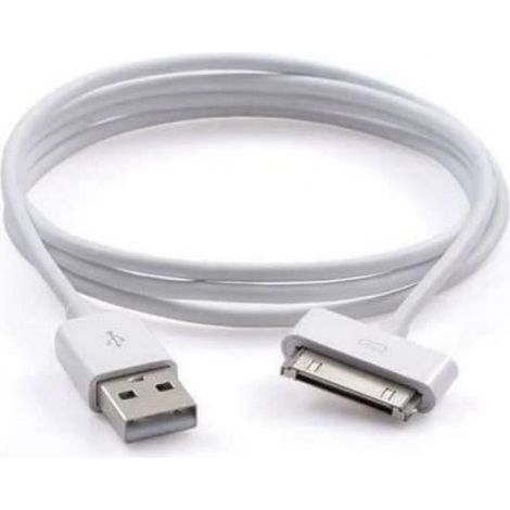 câble chargeur usb pour iphone 4 4s 3 g 3 g 1 m blanc