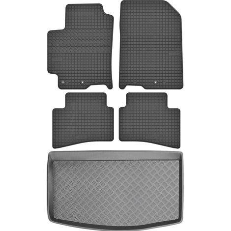 Set di tappetini in gomma per auto e tappetino per bagagliaio per Kia Stonic Crossover del 2017