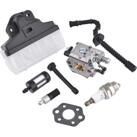 Carburateur avec Joint Filtre à Huile Filtre à Carburant Tuyau Bougie et Filtre à Air pour Stihl 021 023 025 MS210 MS230 MS250 Tronçonneuse Carburateur Walbro (1/5)