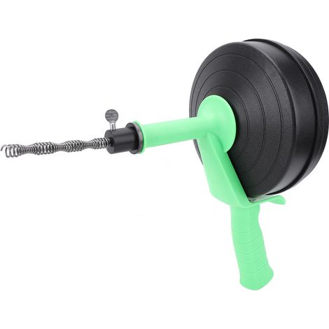 Dégorgeur de canalisation portable, outil de débouchage, élimine les bouchons causés par les cheveux, déboucheur d'évier, ressort de 5 mètres (1/5)