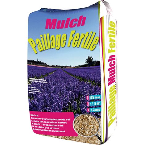 Paille Défibrée de Roseau – Paillage Fertile® (1 Sac de 125L)
