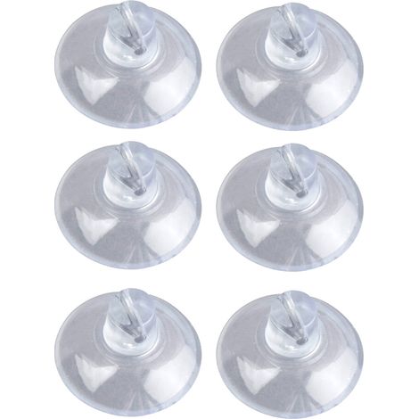 Wenko Minisaughaken Kunststoff, transparent, 6er-Pack Handtuchhaken (1/5)