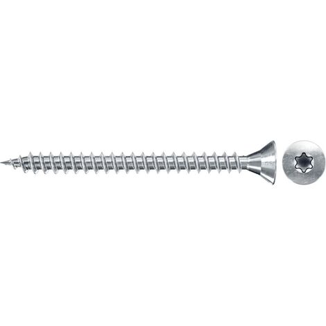 Fischer Vis à aggloméré 1 000x FSPII 3 x 16 mm tête fraisée zinguée bleue filetage complet étoile interne TX - 551067
