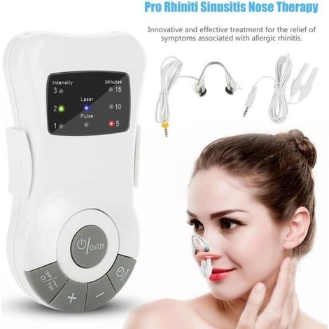 Qiilu Machine de thérapie du nez Machine de traitement au laser pour rhinite allergique Pro Rhiniti Sinusitis Nez Therapy Cure (1/4)
