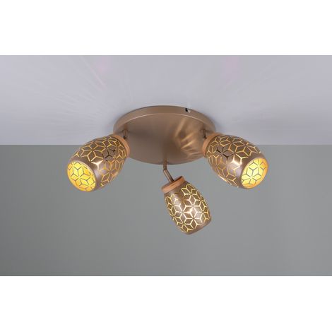 Spot apparent a 3 lumieres bidar marron - r61573365 (1/3)
