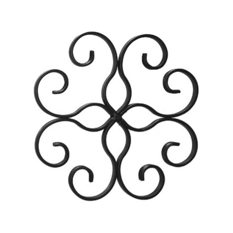 Rosone circolare - Altezza 250mm larghezza 250mm ferro piatto sezione 12x4mm - Ferro battuto - Saldatura
