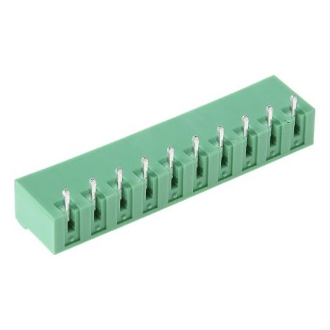 Embase pour CI Phoenix Contact, MSTBA 2.5/10-G-5.08, 10 pôles , 5.08mm 1 rangée, 12.0A, Angle droit