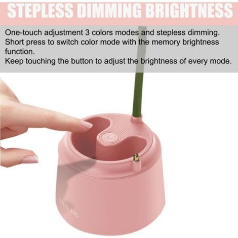 Lampe bureau enfant – 3 modes – col cygne flexible – USB rechargeable – protection yeux (1/5)