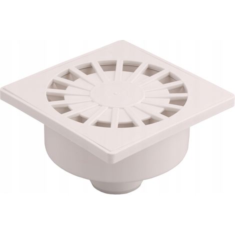 Rejilla de desagüe 15x15cm Desagüe INFERIOR Ø50 AQUER