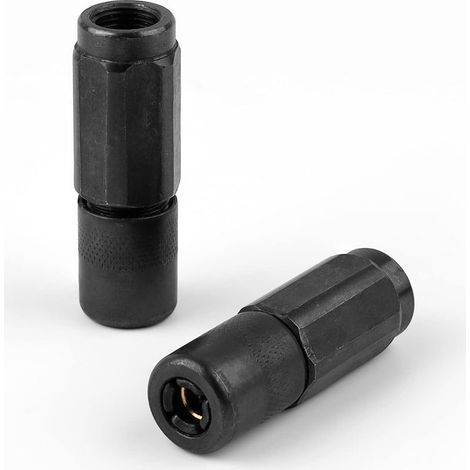 2 Pièce Embout Pompe a Graisse, Accessoires Pompe a Graisse, Résistant à l'usure et à la Rouille, Déforme Pas Facilement, Compatible avec la Plupart des Types de Pistolets à Graisse