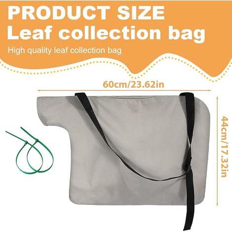Bolsa para aspiradora de hojas Bolsa recolectora de hojas Bolsa recolectora de hojas Bolsa recolectora de hojas con cremallera Se adapta a la mayoría de las aspiradoras de hojas (1/5)