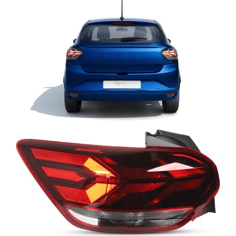 Feu Arrière Gauche Dacia Sandero Stepway - TBest Résistant aux Chocs, Remplacement pour MK3 à Partir de 2021 (Gauche : 265557573R) (1/5)