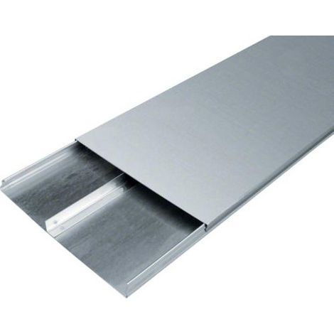 Goulotte acier 2 compartiments 28mm x 340mm pour sol béton HAGER UK340282