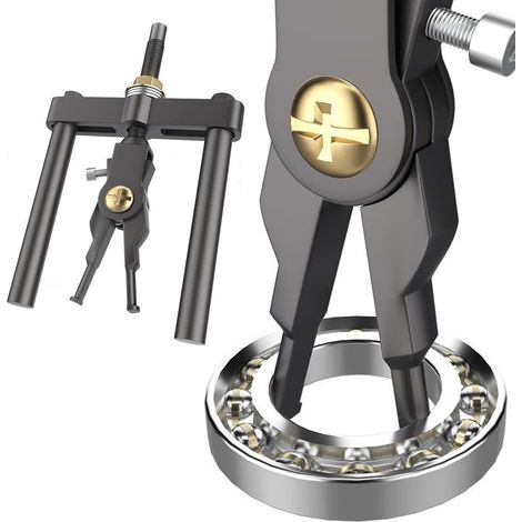 Extracteur de roulement en alliage d'acier - Extracteur de roulement intérieur - Outil de retrait manuel portable pour les types de roulements (1/5)