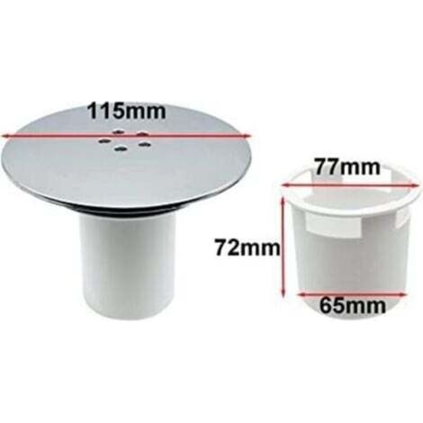 Shower Drain, 90mm/115mm Shower Drain, Shower Siphon Cover Replacement (1/4)