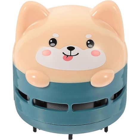 Aspirateur de bureau, mini balai à poussière de table, mignon, portable, rechargeable pour ordinateur, ordinateur portable, clavier, maison, école (1/5)
