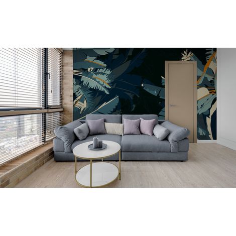 Papier Peint Tropical - Bananiers Nocturnes - 150 x 250 cm (1/2)