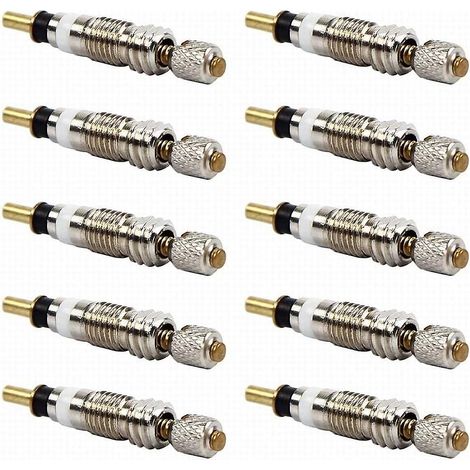 Lot de 10 obus de valve Presta universels Holdlebe pour VTT → Lot de 10 obus de valve Presta universels Holdlebe pour VTT (1/5)