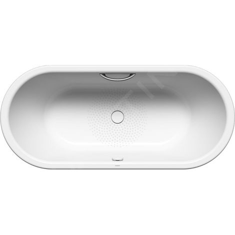 Kaldewei Avantgarde - Baignoire Centro Duo Oval 128, 180x80 cm, avec trous pour les poignées, antidérapante, blanche 282810220001 (1/4)