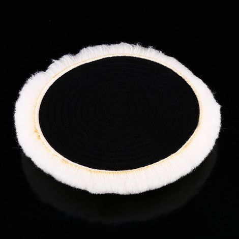 Lot De 1 Disque Laine Polissage Lustrage Auto, Pad Tampon 7 Pouces Pour Polisseuse Voiture (1/5)