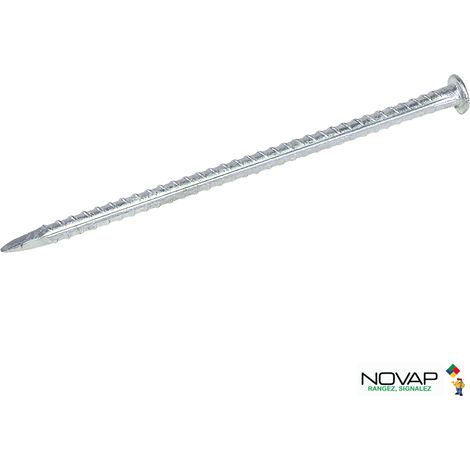 Novap – Clou de fixation pour asphalte Ø 12 mm x 300 mm – Caoutchouc résistant aux UV – Trous de fixation renforcés – 6101369