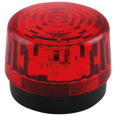 Velleman – 12V rote LED-Blinkleuchte – Ø 100 mm – Schutzart IP20 für den Innenbereich – Blinkfrequenz 80–120/min – HAA100RN (1/3)