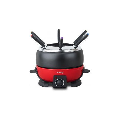 Set per fonduta elettrico 2L, 25-190°C, 6 forchettine, 800W
