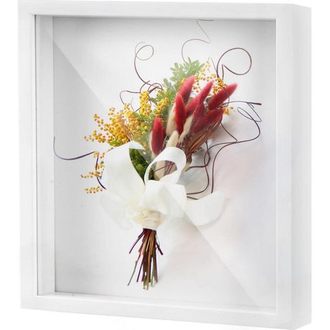 Bilderrahmen Tiefer Befüllbar 3D Weiß Geschenk 30 x 30 cm (1/5)