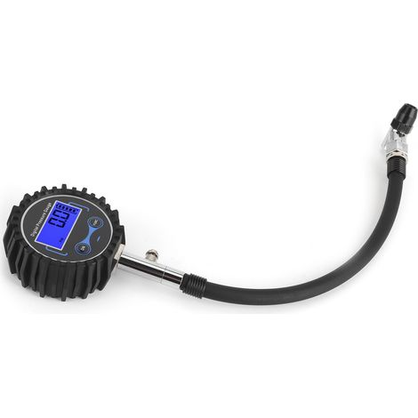 Digitales Reifendruckmessgerät bis 200 PSI, hintergrundbeleuchtetes LCD-Display, 4 Messeinheiten, kompatibel mit Pkw, Automobilen und Motorrädern. (1/5)
