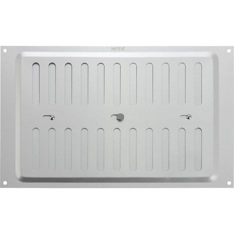 Évents réglables en métal, argenté, 9 po x 6 po (1/5)