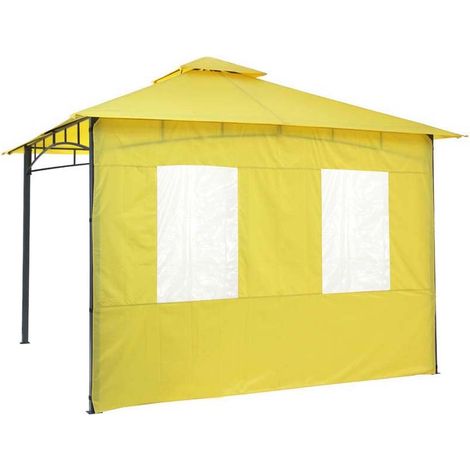 tepro 5517 - Set di pannelli laterali per gazebo Lehua e Waya, colore: Giallo (1/5)