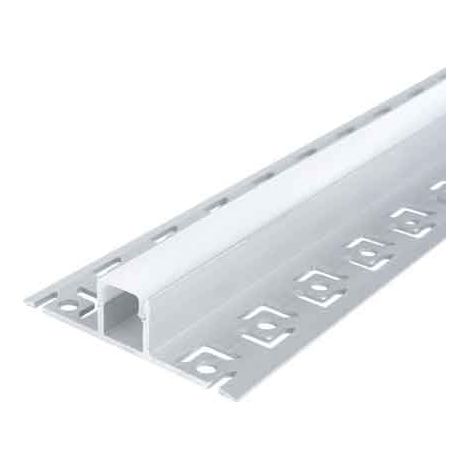 Canalina per Strip LED 5112 12,5 x 13,3 mm Larghezza Interna Barra 2 Mt (1/2)