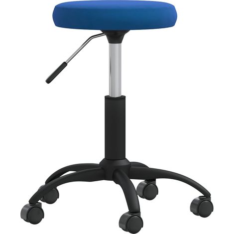 Maison Exclusive - Sedia Girevole da Ufficio Blu in Velluto