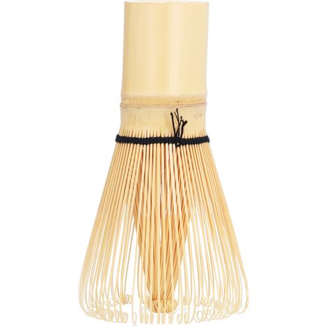 Fouet à Matcha en Bambou Style Japonais avec Bol et Brosse, Accessoire Thé Vert Matcha (Jaune Pâle) (1/5)