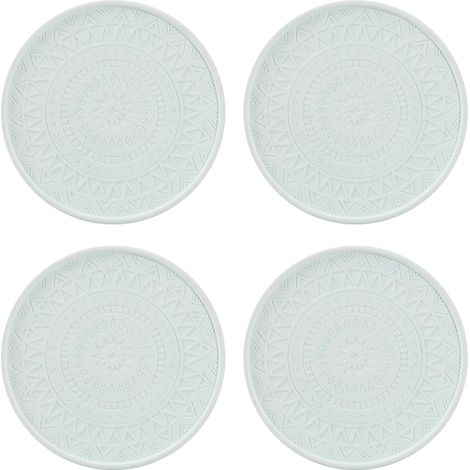 Sous-verre En Silicone - Diamètre 10 Cm - Pour Verres Et Tasses - Protection Meubles - Lot De 4 (1/5)