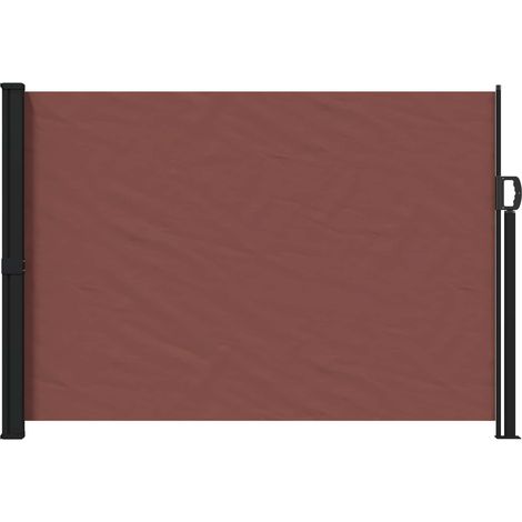 Ausziehbares Seitenmarkise Braun 300 x 170 cm Polyester vidaXL