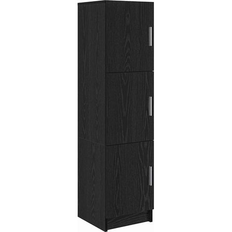 Maison Exclusive - Aparador alto Roble Negro 31.5 x 32 x 122.5 cm (1/5)