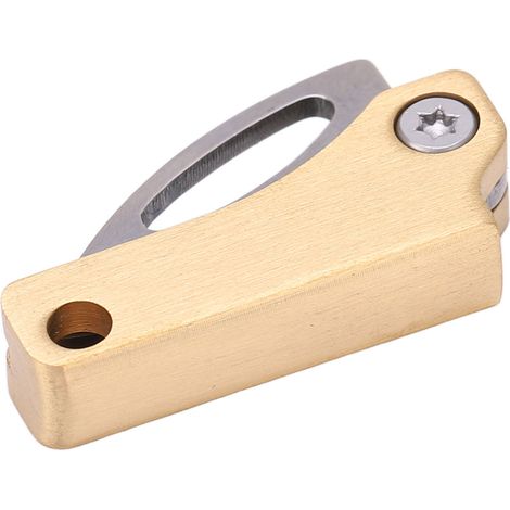 Mini-Klappmesser aus Messing, tragbar und multifunktional, Schlüsselanhänger, kleines Messer zum Öffnen von Verpackungen (1/5)