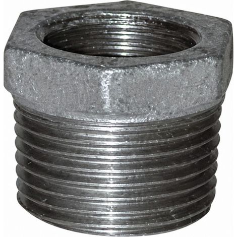 Reduzierter Nippel 40x49 / 33x42, männlich weiblich verzinkt
