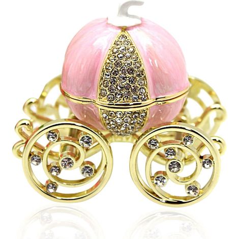 Coffret à Bijoux Rose, Boîte Décorative 3D pour Bureau, Dimensions 2,8x1,9x2,6 pouces, Rangement à Accessoires avec Motif Relief, Écrin de Table (1/5)