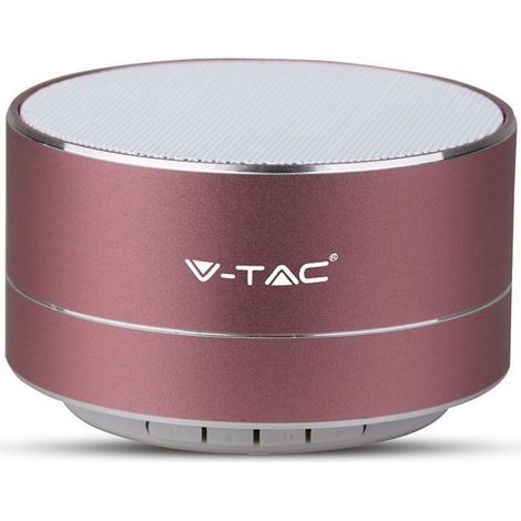 METAL BLUETOOTH ALTOPARLANTE PORTATILE & TF CARD SLOT 400MAH BATTERIA CORPO COLORE ORO ROSATO (1/5)