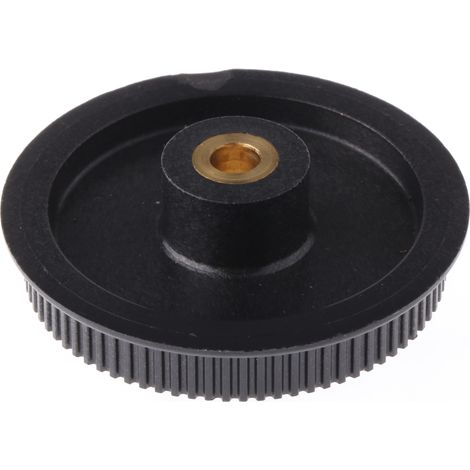 Poulie pour courroie crantée en Laiton, PC renforcé de fibre de verre 80 dents , pas de 2mm, alésage 6mm ( Prix pour 1 ) (1/2)