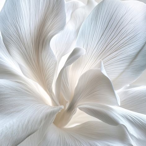 Tableau sur toile douce fleur blanche 30x30 cm - Impression sur Toile Murale Décorative - Image imprimée en HD sur Toile - Toile sur Châssis en Bois FSC - Fabriqué en France (1/5)