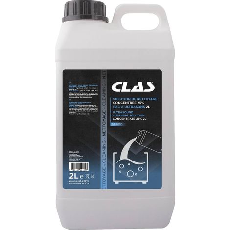 CLAS - Solution de nettoyage concentree 25% bac a ultrasons 2l - SA 7070 - Ce produit de marque CLAS est neuf.