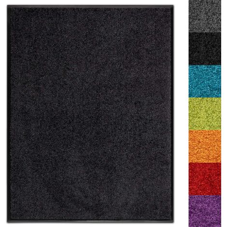 Tapis extérieur, Tapis antidérapant très absorbant Use&Wash Noir 120 x 180 cm (1/5)
