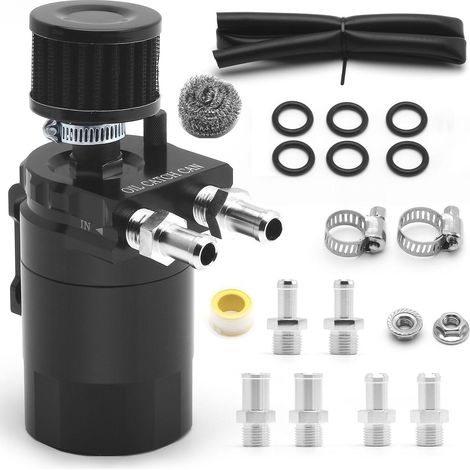 Filtre à vapeurs d'huile (Oil Catch Can) de 300 ml, conçu pour protéger votre moteur des vapeurs d'huile et des dépôts de carbone (1/5)