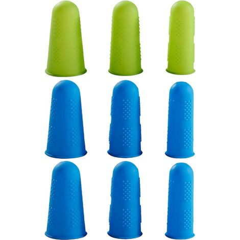 1 Satz 9 Stück Silikon Fingerschutz Daumenschutz mit Anti (1/5)