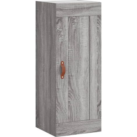 Armoire murale sonoma gris 34,5x34x90 bois d'ingénierie (1/5)